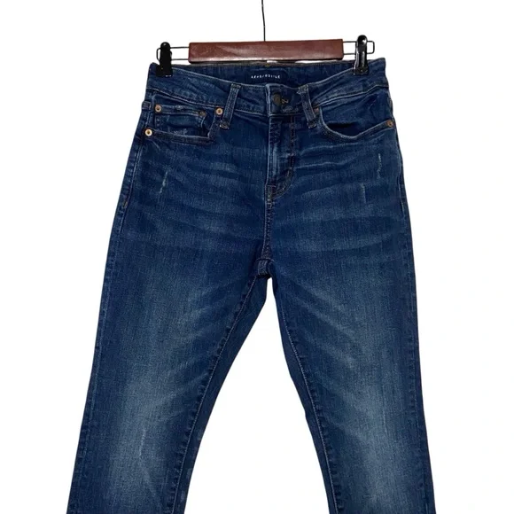 Aeropostale Athletic Skinny Jeans Blue - Picture 2 of 9
